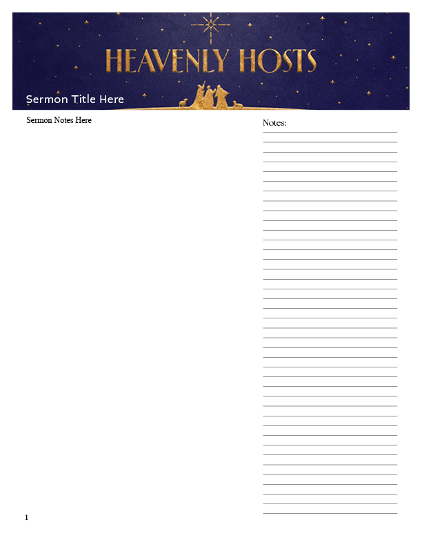 HH Sermon Notes Template