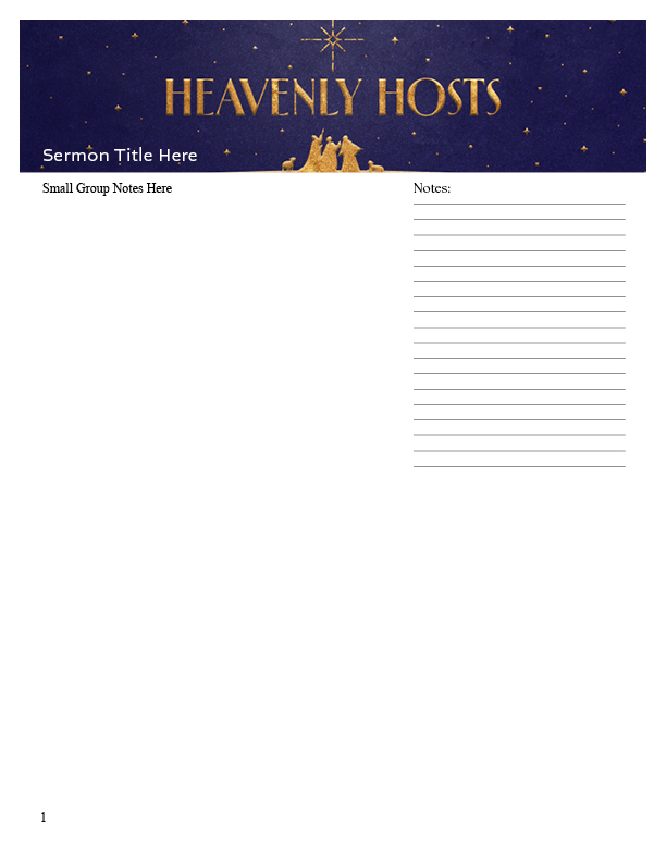 HH Small Group Template